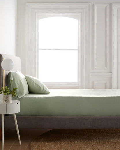 European Linen Fitted Sheet Set