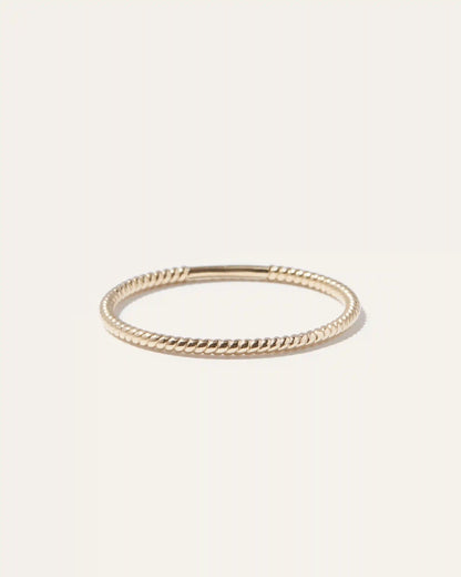 14K Gold Twist Ring