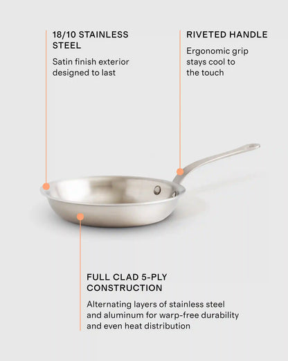 5-Ply Stainless Steel 6 Piece Cookware Set