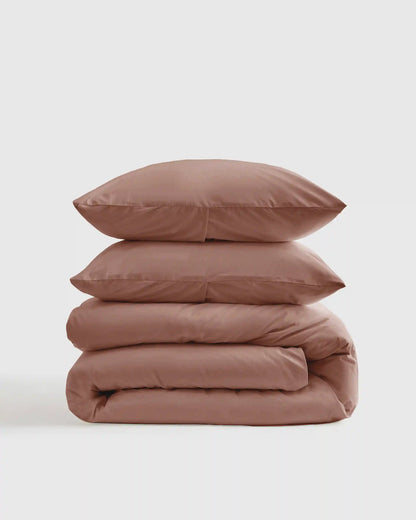 Organic Crisp Percale Duvet Cover Set