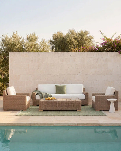 Classic All-Weather Wicker Outdoor Coffee Table