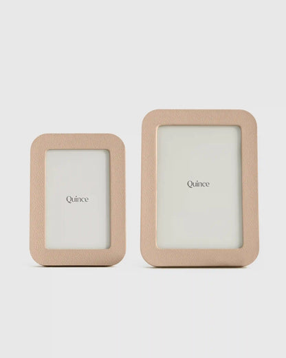 Shagreen Leather Picture Frames - (Set of 2)