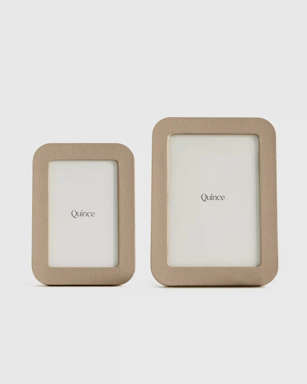 Shagreen Leather Picture Frames - (Set of 2)