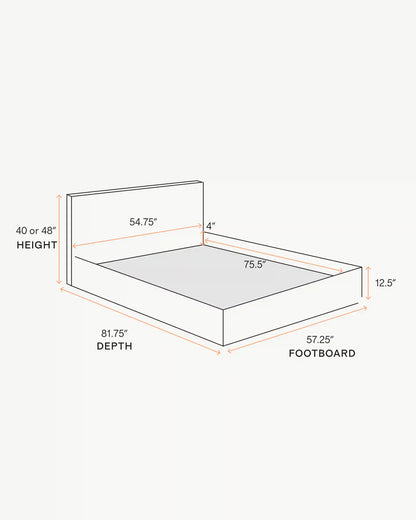 100% Linen Square Bed