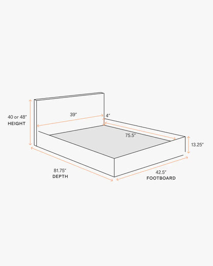 100% Linen Square Bed