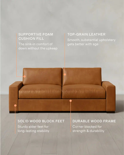 Stillman Sofa in Leather