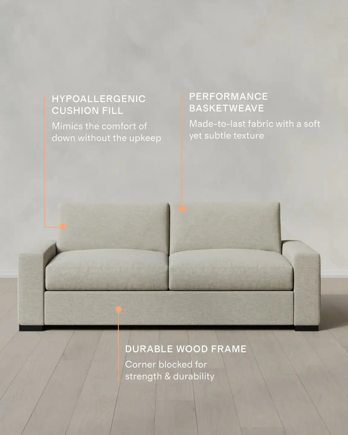 Stillman Sofa in Performance Basketweave