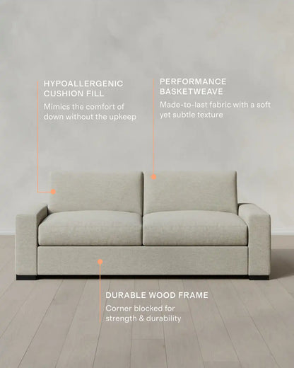 Stillman Sofa in Performance Basketweave