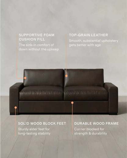 Stillman Sofa in Leather