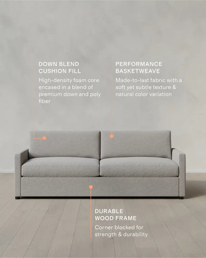 Brennan Sofa in Performance Basketweave