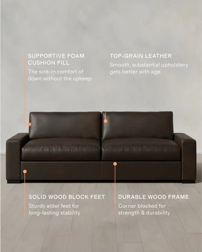 Stillman Sofa in Leather