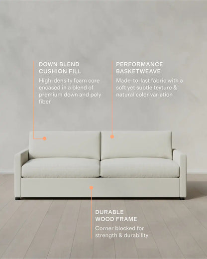 Brennan Sofa in Performance Basketweave
