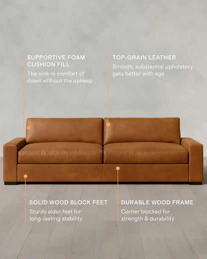 Stillman Sofa in Leather