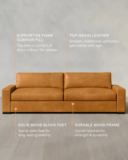 Stillman Sofa in Leather
