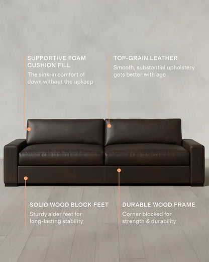 Stillman Sofa in Leather