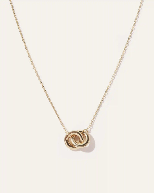 14K Gold Interlock Necklace