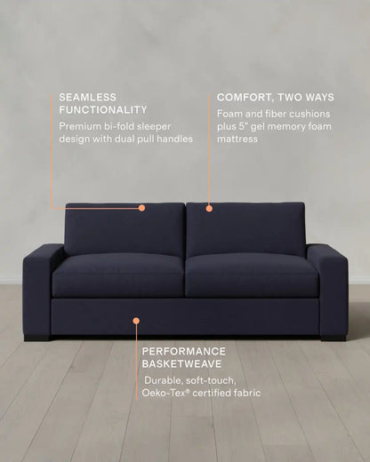 Stillman Sleeper Sofa in Performance Basketweave