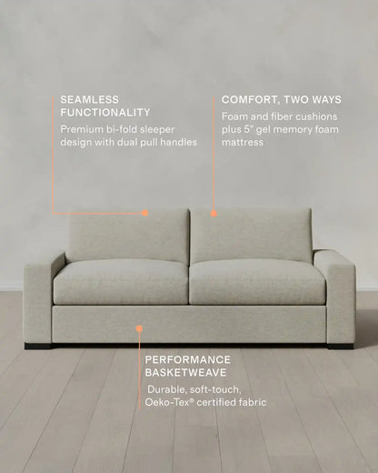 Stillman Sleeper Sofa in Performance Basketweave