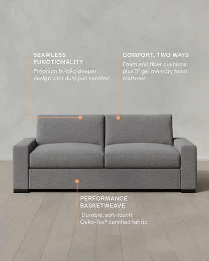 Stillman Sleeper Sofa in Performance Basketweave