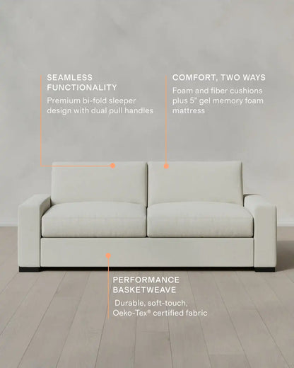 Stillman Sleeper Sofa in Performance Basketweave
